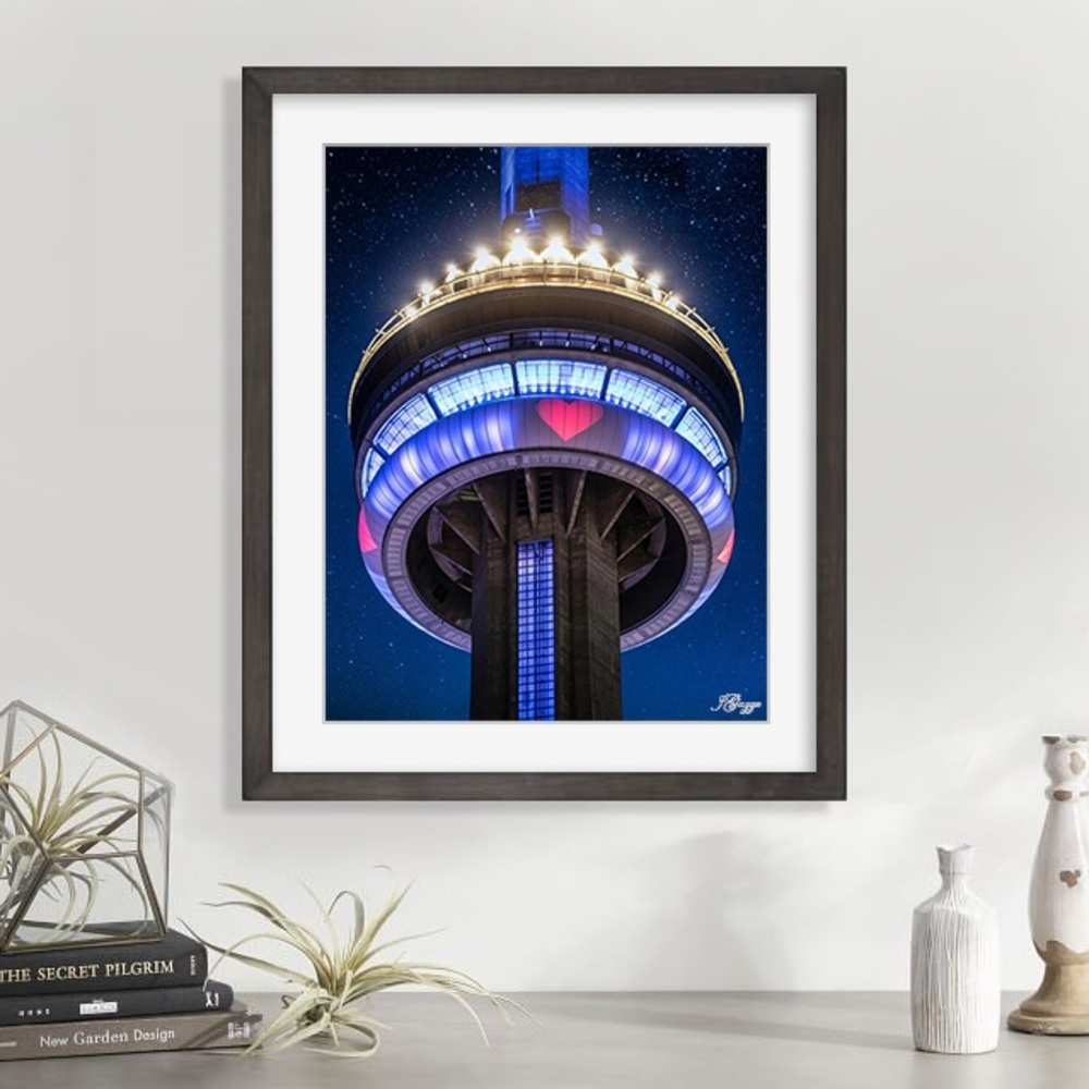 New Original art CN Tower Toronto heart love